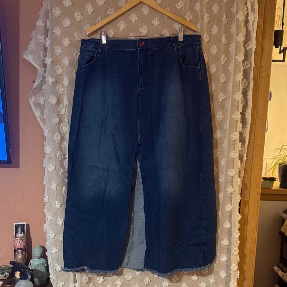 Pilcro Indigo Denim Skirt